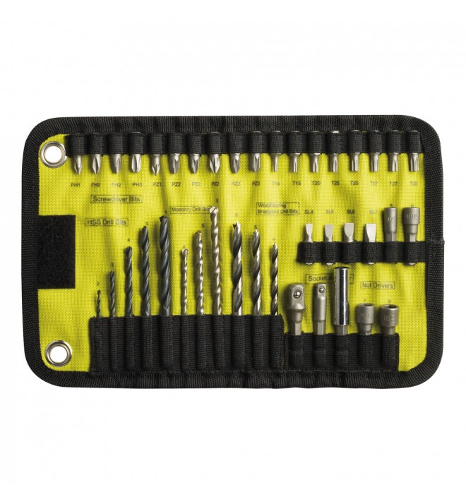 Ryobi RAK 40 RM, 40 ks sada vrtáků a šroubovacích bitů