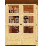 dřevěný domek KARIBU STOCKACH 3 (82979) tm. šedý