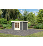 dřevěný domek KARIBU ASKOLA 4 (91430) tm. šedý