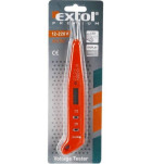 Zkoušečka napětí digitální s LED světlem 12-250V, délka 146mm EXTOL PREMIUM
