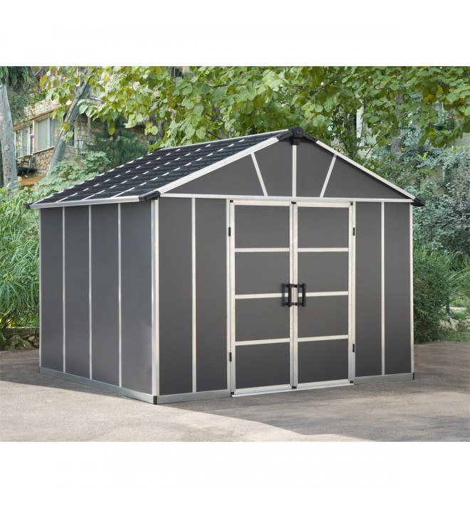 Palram Yukon 11' x 9' antracit, heavy duty prostorný domek s možností dalšího rozšíření (základní modul)