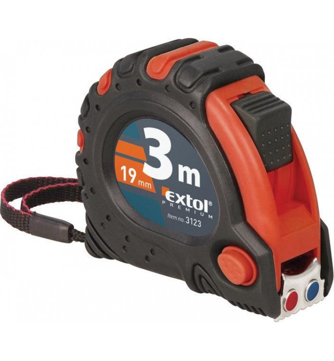 Metr svinovací, 3m, š. pásku 19mm, EXTOL PREMIUM