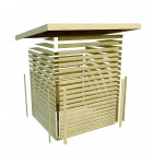 dřevěný domek KARIBU MERSEBURG 2 (68150) natur LG1728