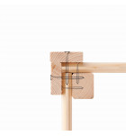 dřevěný domek KARIBU MERSEBURG 5 (68156) natur LG1747