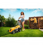 Riwall PRO REM 3817, travní sekačka s elektrickým motorem 2 v 1