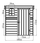 plastový domek LANITPLAST VERDAL 64 LG4021