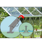 skleník VITAVIA URANUS 11500 čiré sklo 3 mm zelený LG1039