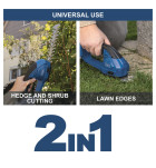 Scheppach C-HTGS200-X, 20 V aku nůžky na trávu a keře (bez baterie a nabíječky)