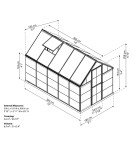 Palram - Canopia Hybrid 6x10, polykarbonátový skleník