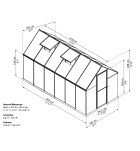 Palram - Canopia Multiline 6x12, polykarbonátový skleník
