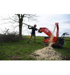 GTM GTS 1300 RG, benzinový drtič dřeva s pásovým pojezdem