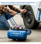 Scheppach HC 06, bezolejový kompresor 6l