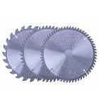 Scheppach Sada 3 pilových kotoučů TCT ( 210 x 30 x 2,6 mm, 24/48/60 Z ), pro HS 81 S / HS 80 / HM 210 L